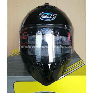 Мотошлем GEON 967-2 Интеграл с очками Glossy Black